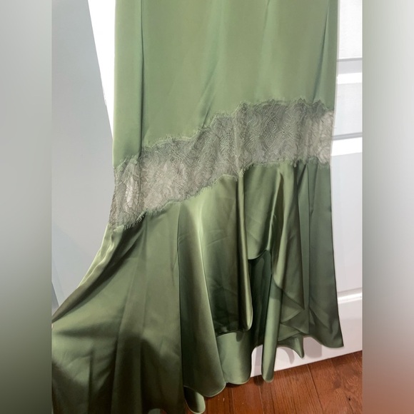 New! SACHIN + BABI x Anthropologie Candace Satin Lace Slip Dress 💚 0 and 4 NWT!! - Picture 14 of 16